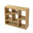 Open Wooden Open Shelf Bookcase, Freestanding Display Storage Cabinet with 7 Cube Storage Spaces, Floor Standing Bookshelf, Entryway, Living Room Storage Cabinet-1429443248