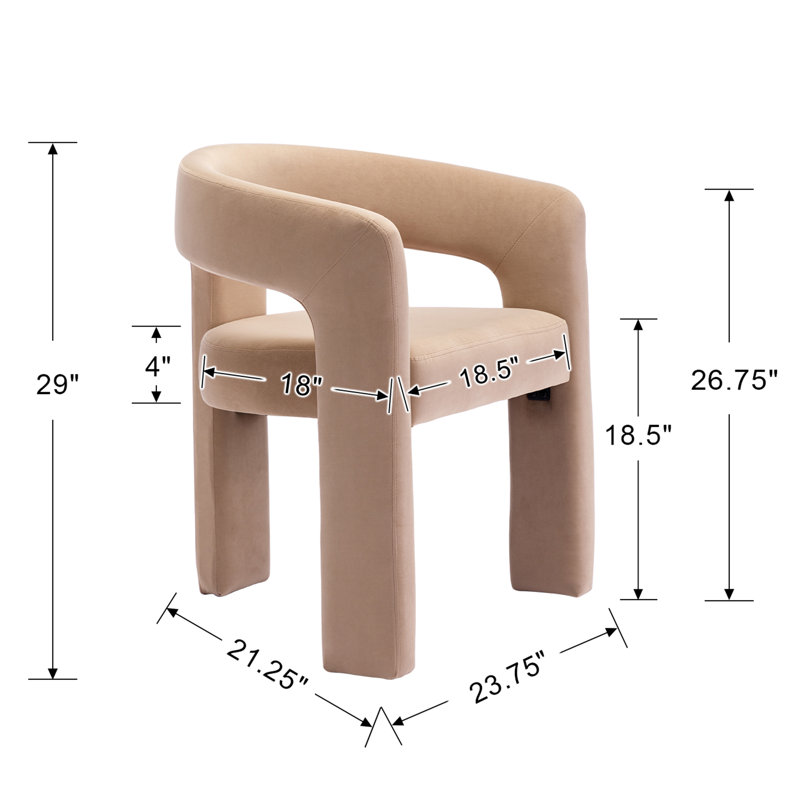 Modern Restaurant Dining Set, White, 5 Pieces: Table, 4 Chairs, Khaki