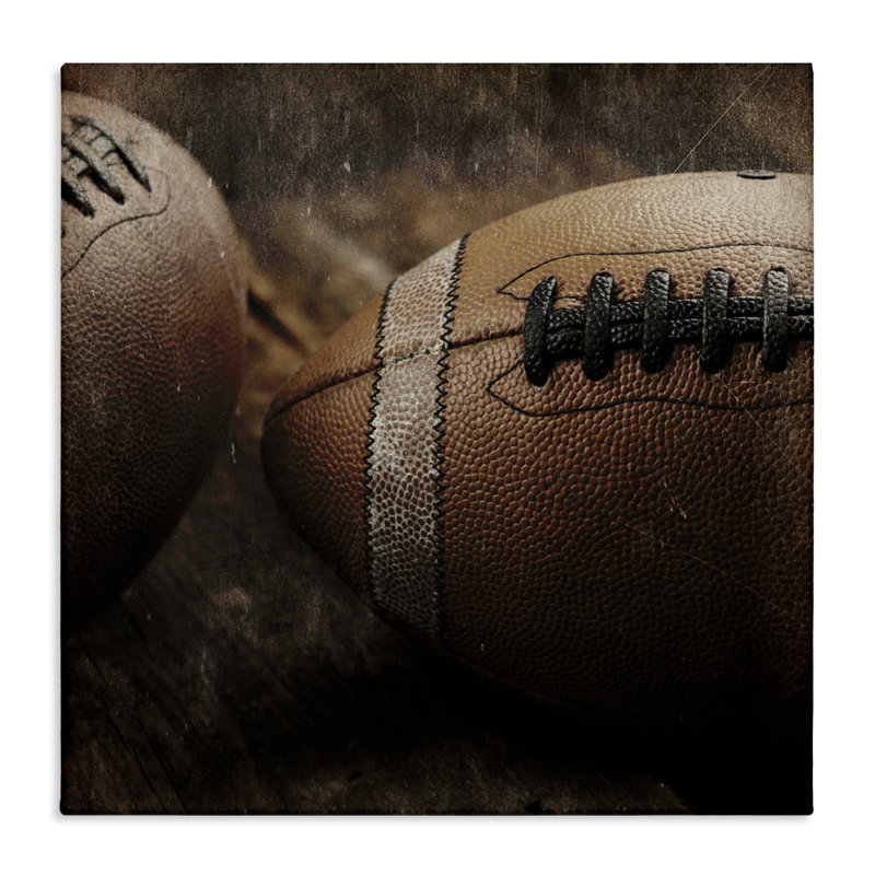 Toile Be The Ball Football, conception de Kim Allen, H 24 po x l 24 po