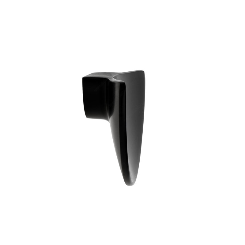 Large Matte Black Shell Drawer Pull