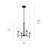 6 - Light Steel Dimmable Chandelier-1898204057