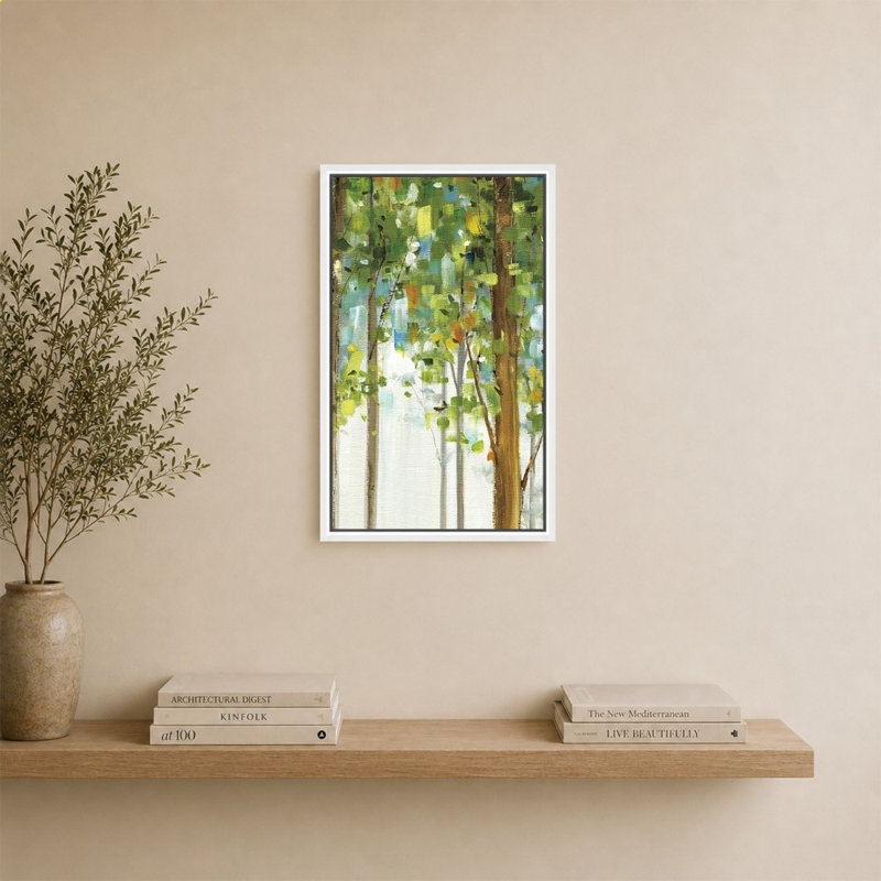 «Forest Study I» par Lisa Audit - impression sur toile, H 34 po x l 24 po, Blanc