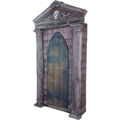 Tombstones Haunted Hill Farm 6.7 ft. Motion-Triggered Mausoleum Halloween Animatronic by Tekky