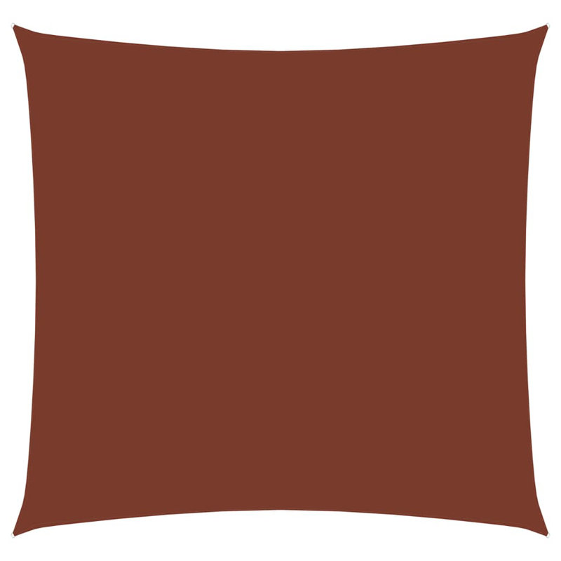 Angelin Sunshade Sail Oxford Fabric Square, Terracotta