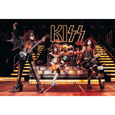  Officiellement sous licence «Kiss Live On Stage», affiche d'art 36 x 24 po - reproduction décorative - papier à affiche - prête à encadrer