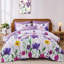 Ensemble d'édredon réversible à motif floral 8 pièces, ensemble de literie toutes saisons en microfibre douce-122815385-122815381