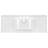 48" White Composite Bathroom Vanity Top with Integrated Sink, 3-Hole Pre-Drilled Rectangular Basin Countertop(only sink )