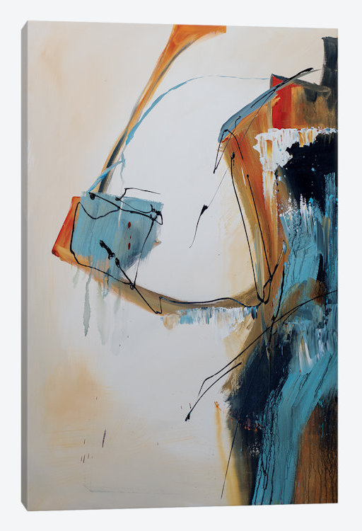 Point de départ I, reproduction d'art sur toile tendue, H 40 po x l 26 po x P 1,5 po, Toile tendue, Pas de tapis