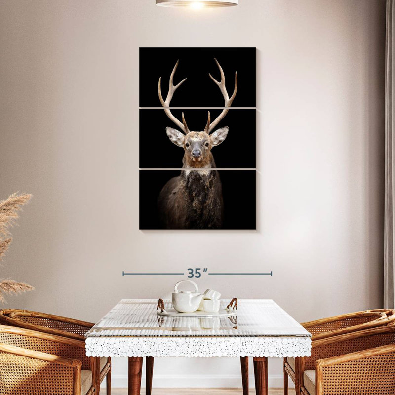 Brampt Mighty Red Deer, 45" H x 28" W