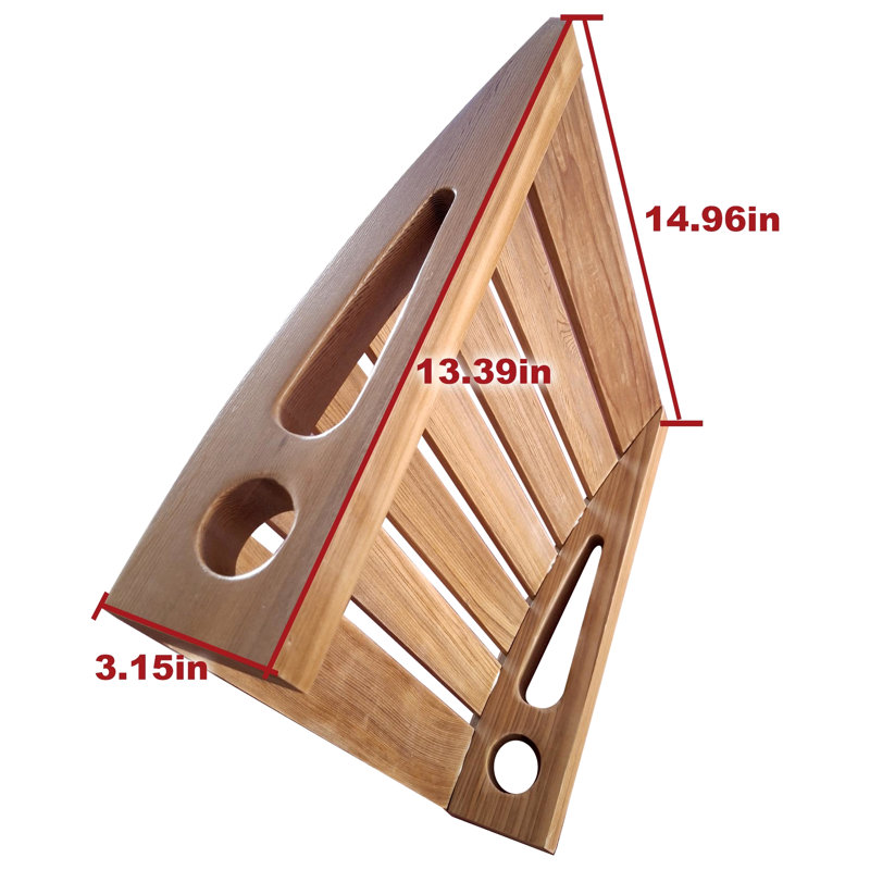 Made From Red - 14.67 In Product Depth, 13.61 Width, 1.77lb, For Comfort 14.67*13.61*3.15in, Natural Wood With , Suitable Sessions