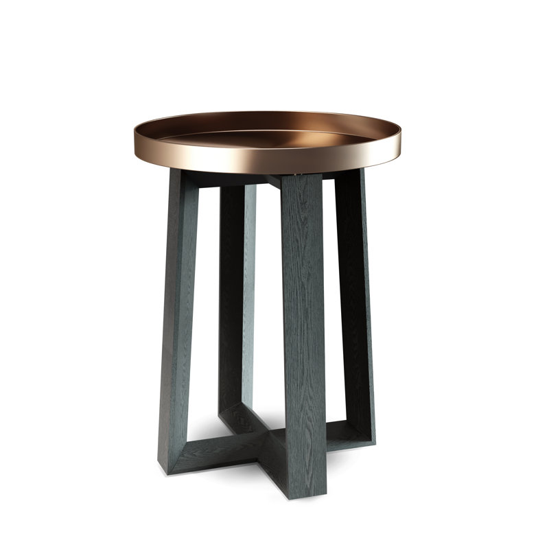 Devdhari End Table, Bronze
