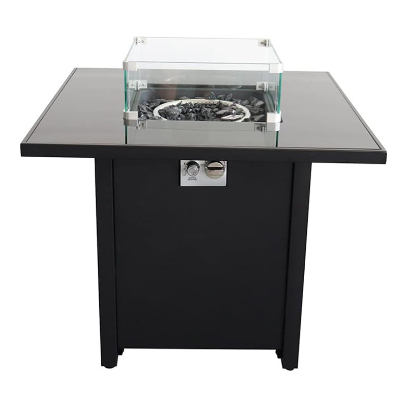 Outdoor Fire Pit for Outdoor Home Garden Backyard Fireplace (30 Inch Steel Black Color)