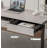 Solid Wood Saddle Leather White Office Desk-110429888