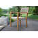 Justin 4 - Person Teak Wood Patio Dining Set with Round Table
