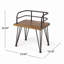 Chaise industrielle en bois et métal (ensemble de 2)