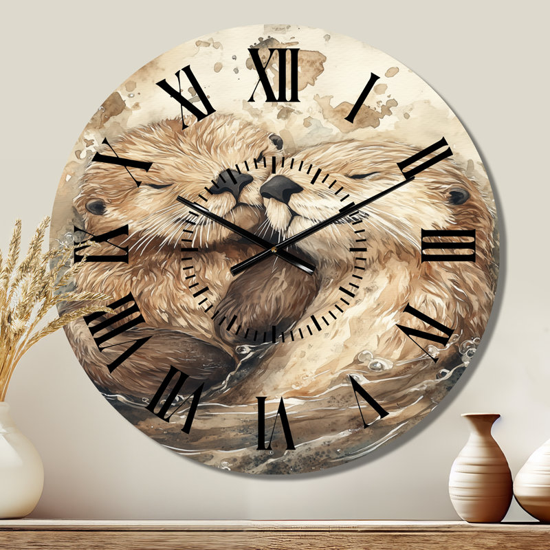 Horloge murale en métal, Grand