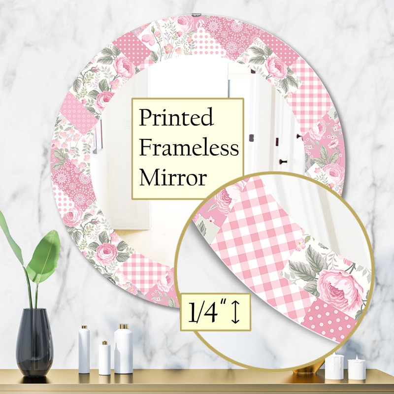 Floral Dew 6 - Miroir traditionnel, H 31,5 po x l po