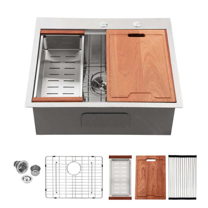 Évier de cuisine encastré L 28 po x l 22 po