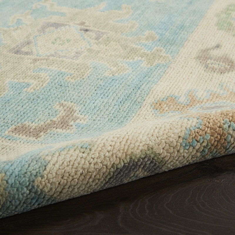 Nourison Tieka 2' x 3' Blue Multicolor Vintage Indoor Rug, Rectangle 2' x 3'