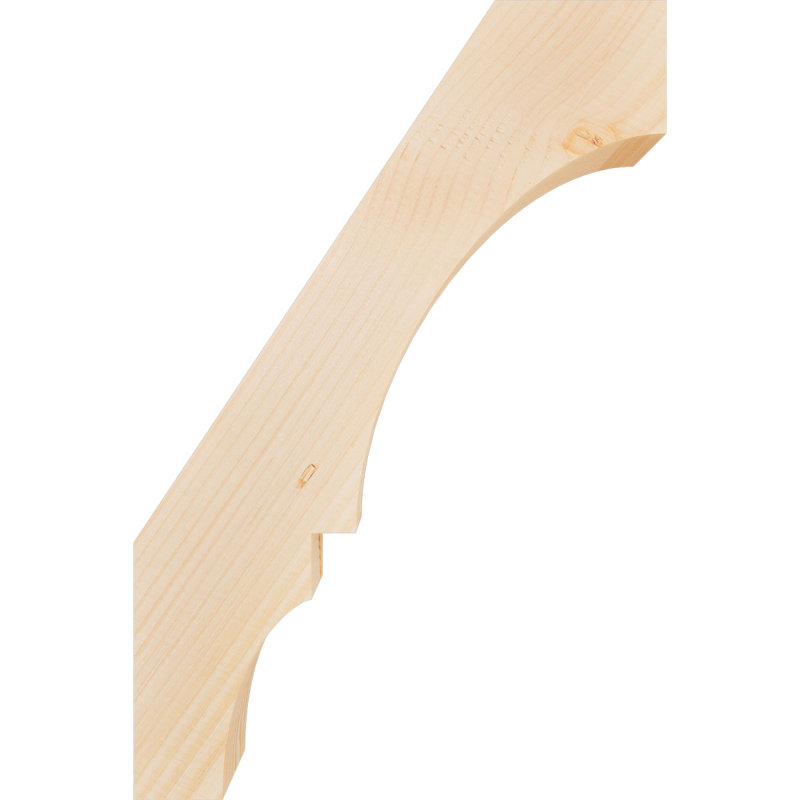 Genouillère Balboa, Sapin de Douglas, Lisse, H 24 po x l 3,5 po x P 16 po