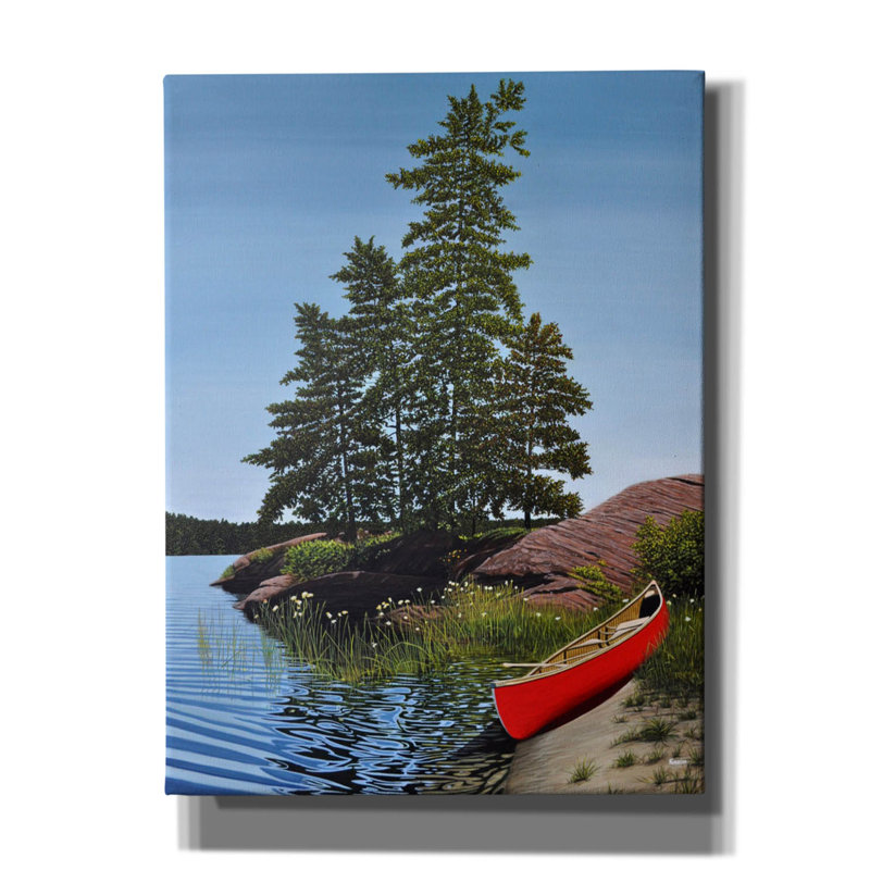 "Epic Graffiti" Georgian Beached Canoe "par Kenneth M Kirsch, art mural sur toile, 12 po x 16 po, H 16 po x l 12 po