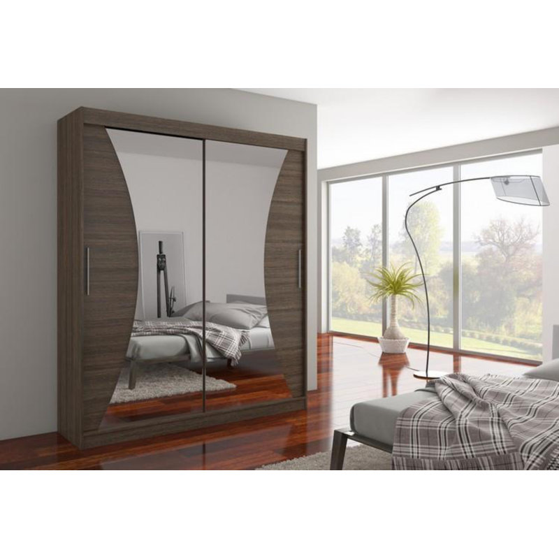 Trachoni 2 Door Manufactured Wood Wardrobe