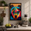 Bear Face Geometric - Print-136738076-136738077