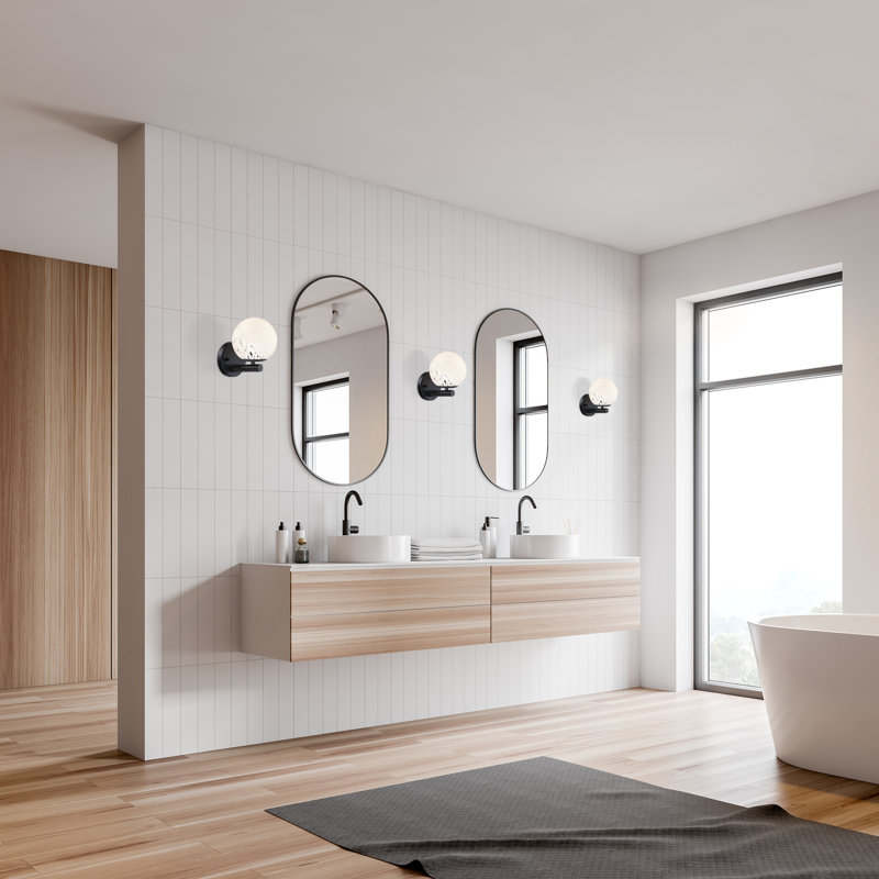 Chopin Steel Armed Sconce, Matte Black