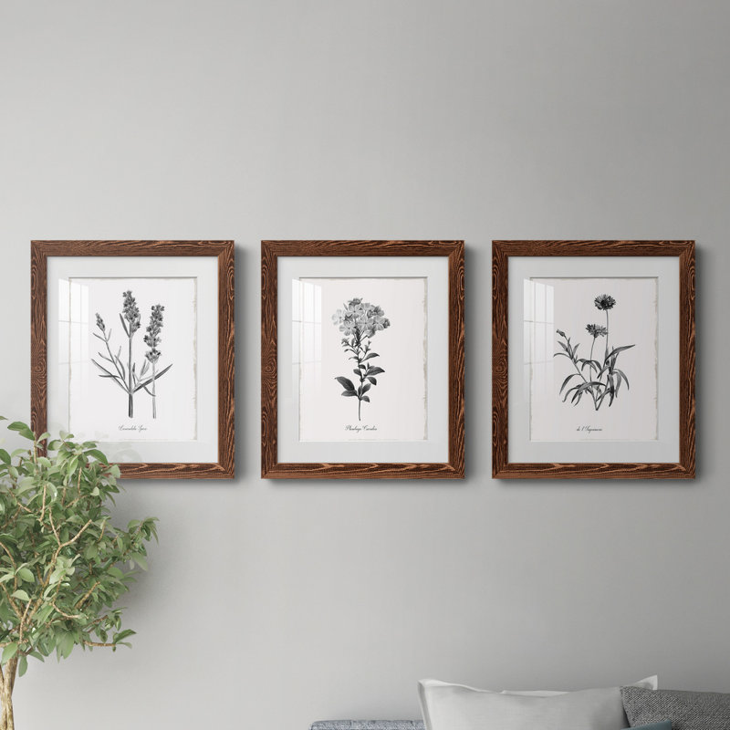 Simply Imperial - Ensemble de 3 cadres photo, Érable, H 31,5 po x l 43,5 po x P 1 po