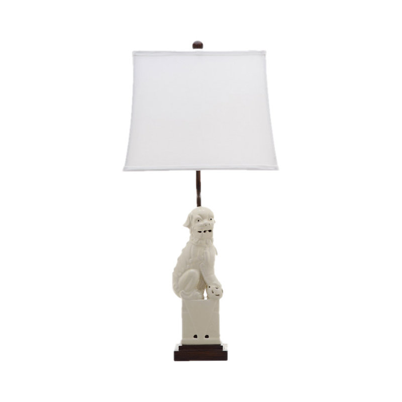 Mcchristian Ceramic Table Lamp, Cream