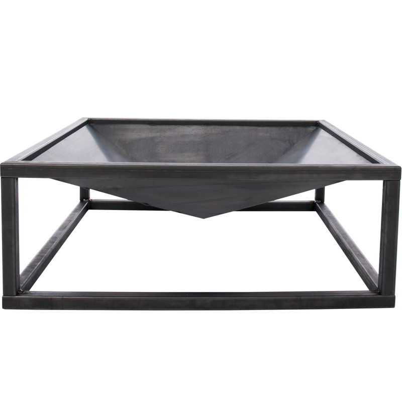 Tervo Square Steel Wood Burning Smokeless Fire Pit