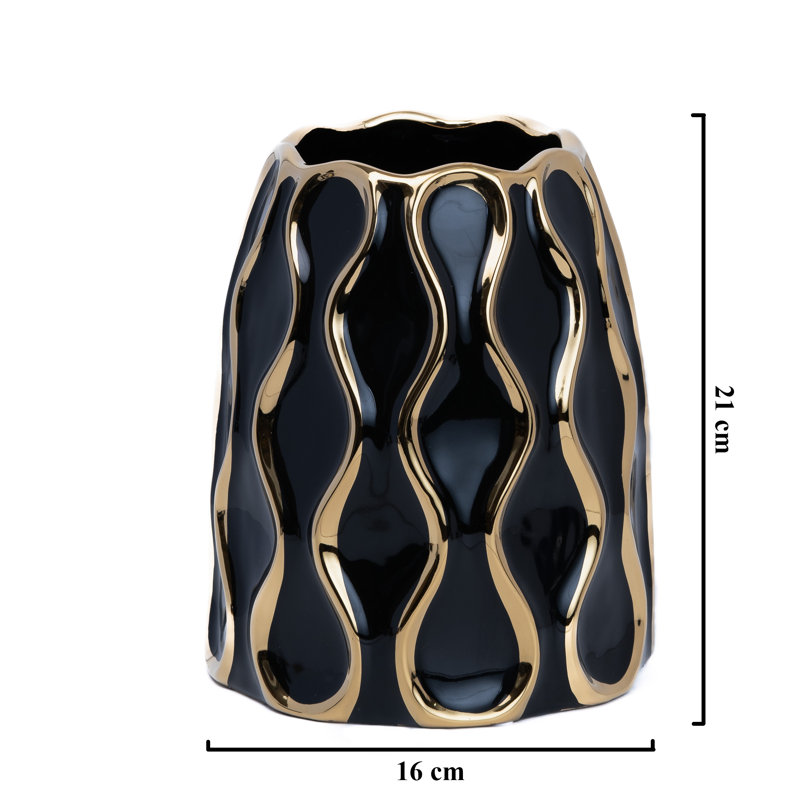 Mayeu Table Vase 1, Black