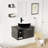 28" Wall-Mounted Single Bathroom Vanity Set with Mirror-551393933
