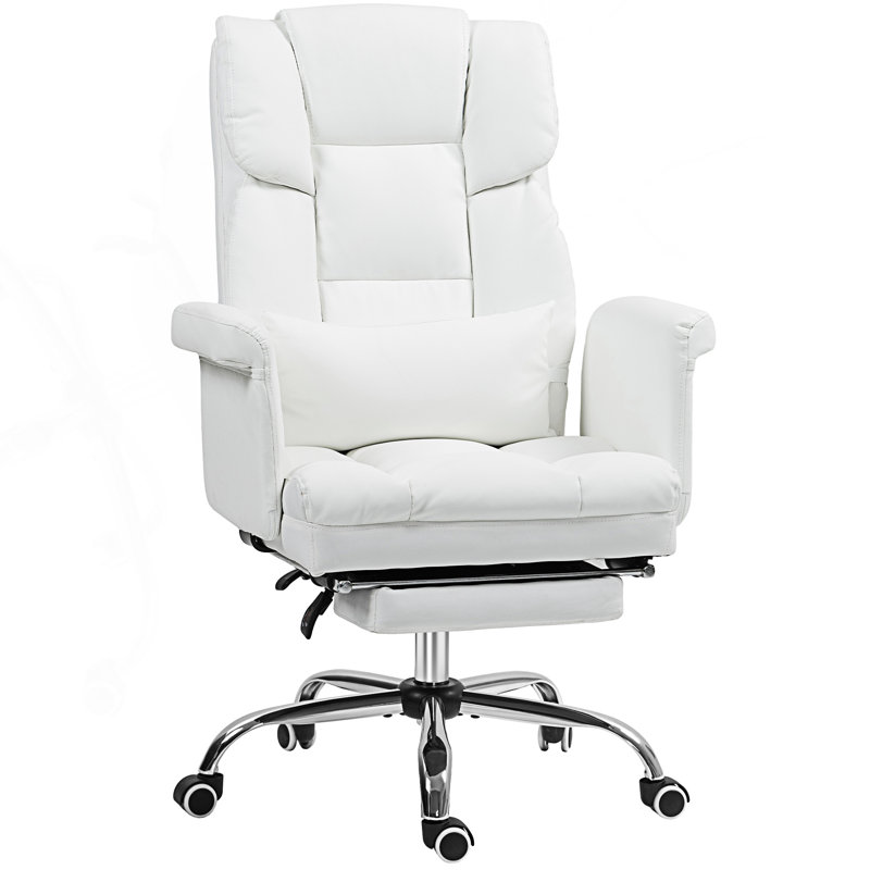 Fauteuil de direction, chaise de bureau ergonomique, Blanc