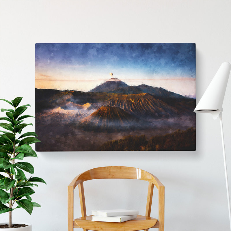 Mount Bromo In Indonesia - Wrapped Canvas Print, 35cm H x 50cm W x 3cm D