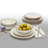 Embossed Dinnerware Tabletops Gallery 12PC Set