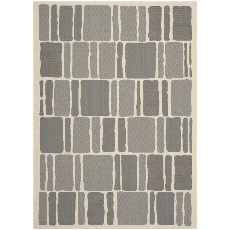 Tapis performance géométrique Martha Stewart, Rectangle 2 pi 7 po x 5 pi