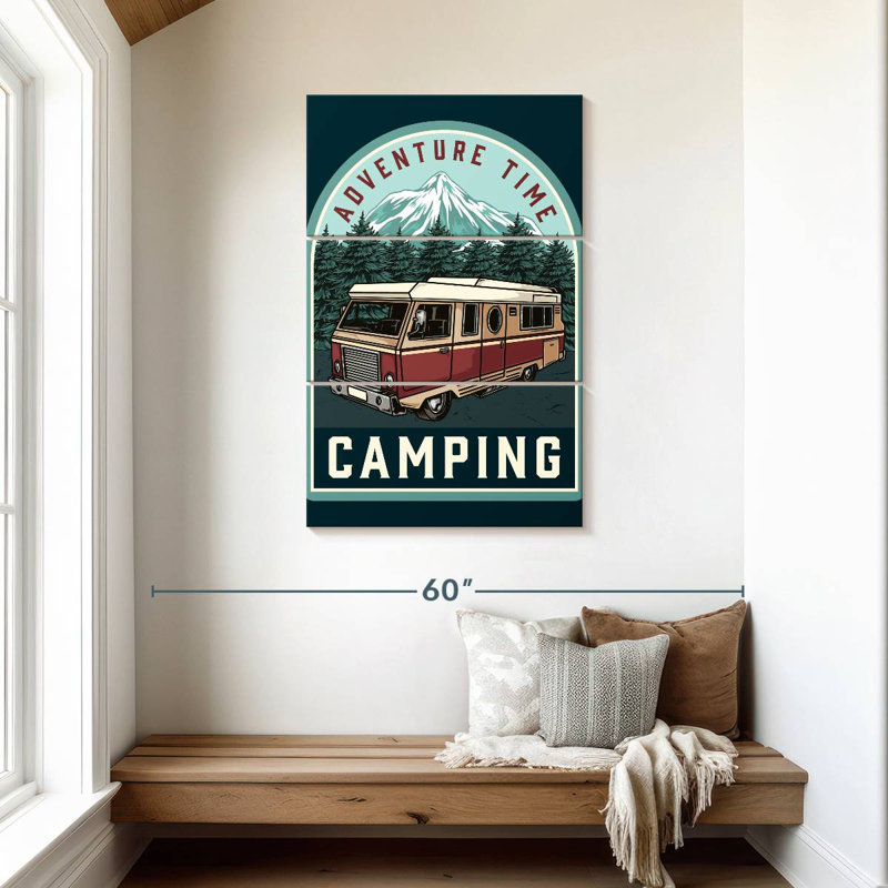 Tergel camping à thème, H 45 po x l 28 po