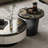 Round microcrystalline stone coffee table-110943648