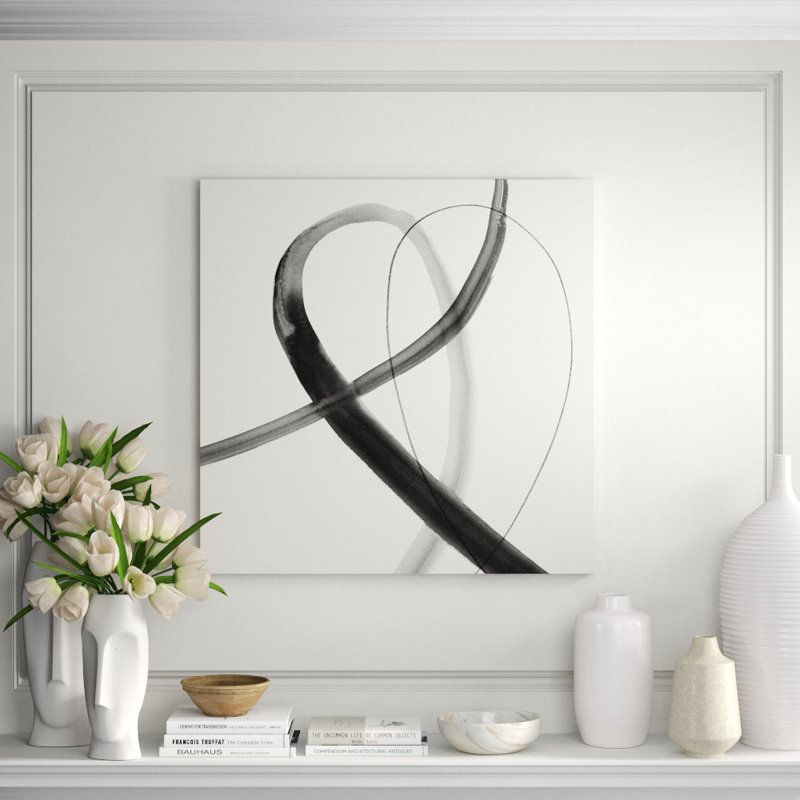 Heartbeat Note IV Print by Barclay Butera, Image Brush Gel, 36" H x 36" W x 1.5" D