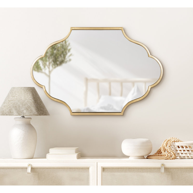 Miroir d'appoint Passabe Glam, Doré, 20 po x 30 po