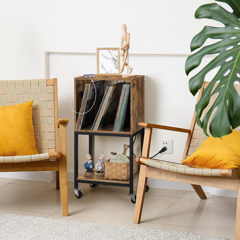 31.5'' H Media Shelves, Brown