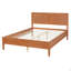 Base de lit plateforme grand en bois avec tête de lit à panneau classique, support de lattes en bois, aucun sommier requis, assemblage facile-1731553652