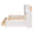Twin Size Wooden Daybed with 3 Storage Drawers, Soft Headboard, Shelf & USB Ports, White