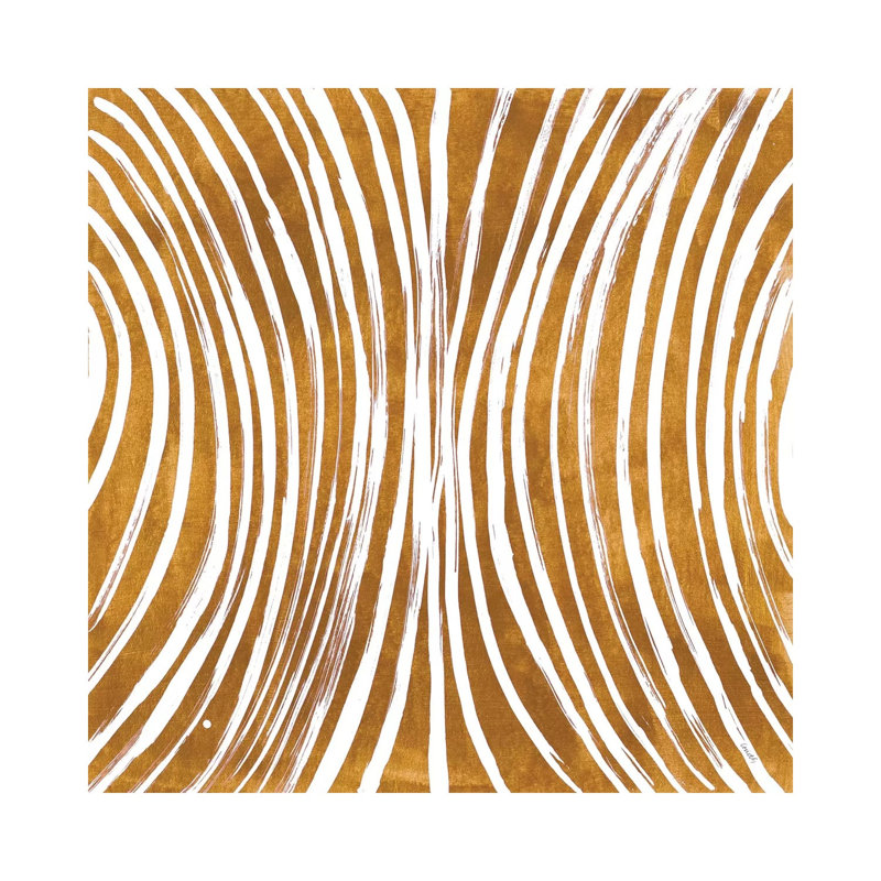 Lines Meet Curves I 1 Piece Wrapped Canvas Painting, 45.72 cm H x 45.72 cm W x 3.175 cm D