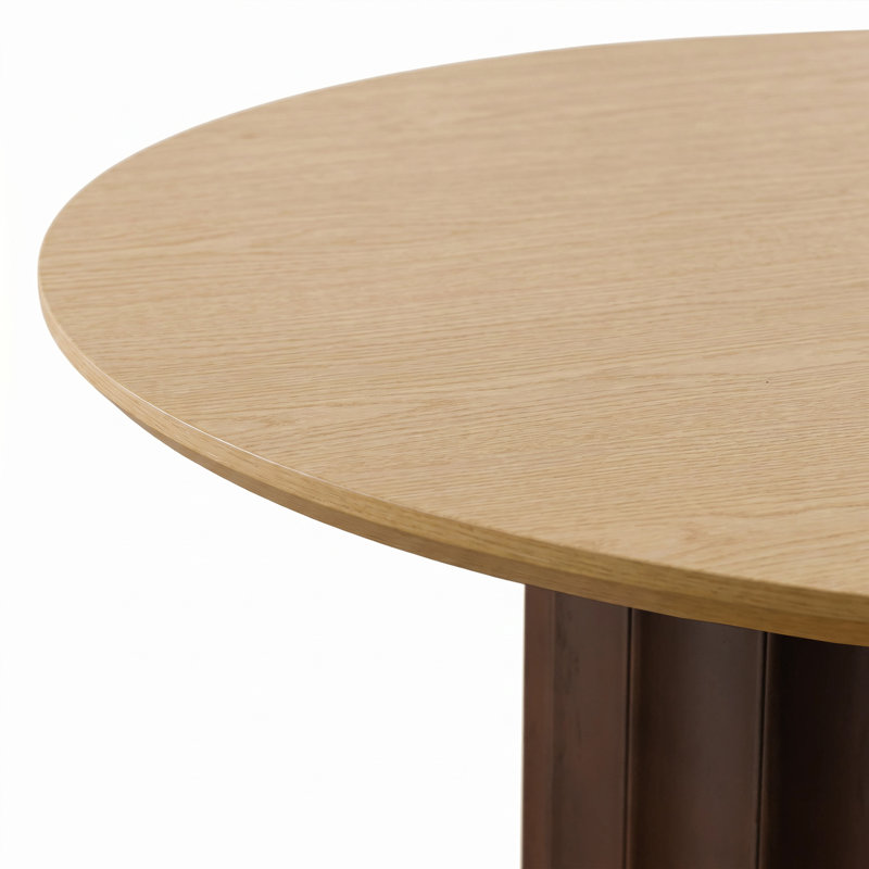 Table de conférence ovale en bois massif 79 po avec 6 chaises de bureau Gaia