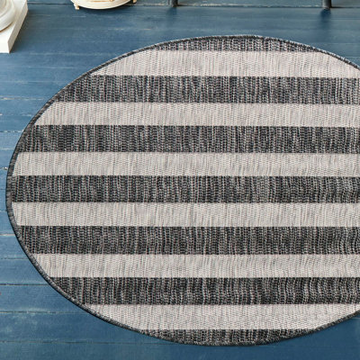Hay Bale Striped Indoor / Outdoor Rug