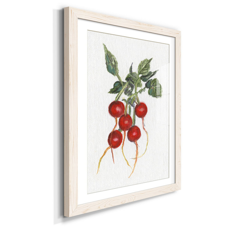 Jardin des radis frais - imprimé, Blanc, H 31,5 po x l 23,5 po x P 1,5 po