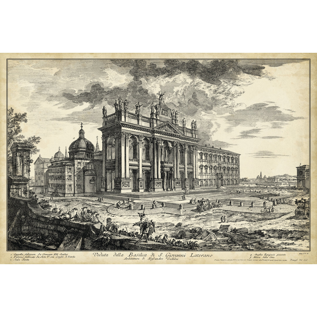 Leinwandbild Veduta Basilica S.Giovanni Laterano von Piranesi