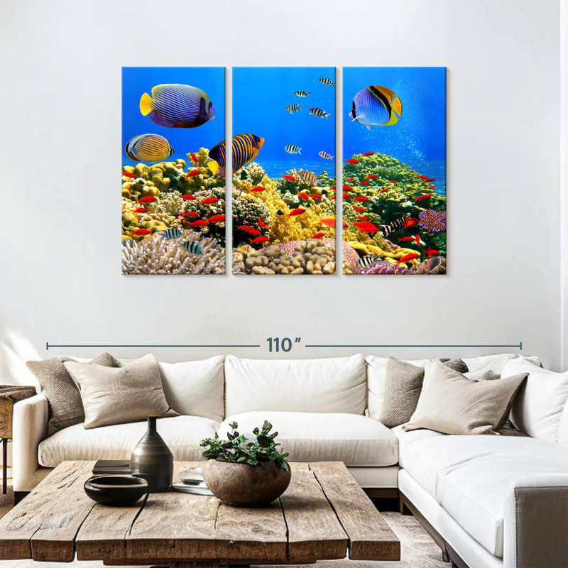 Brampt Underwater Life, 48" H x 74" W